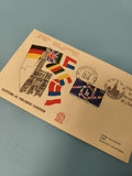 Enveloppe FDC Premier Jour d'Émission Strasbourg 1979 Parlement Européen drapeau
