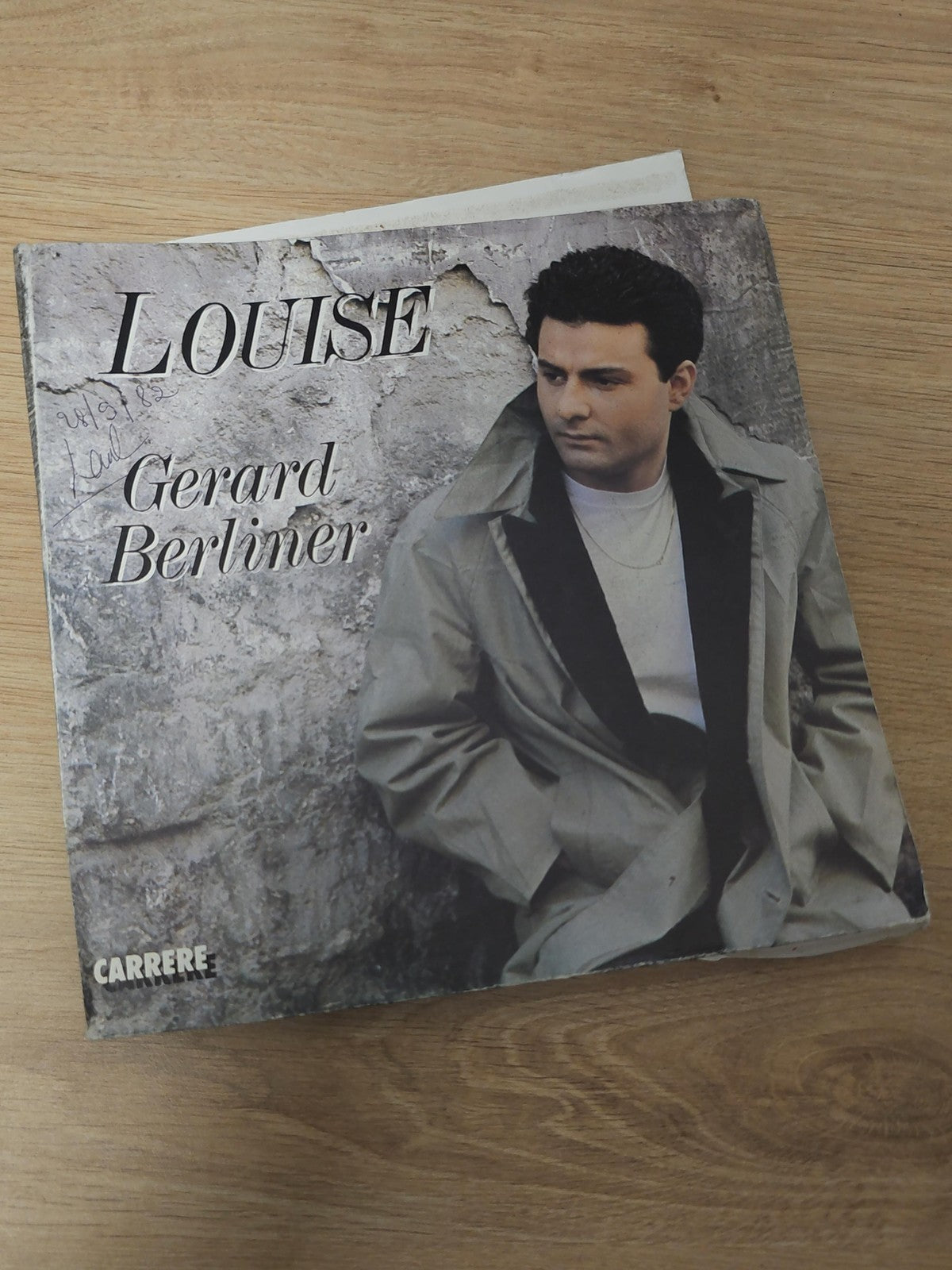 Vintage vinyle 45 tours Louise disque ancien rétro musique collection années