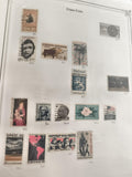 Timbres anciens États-Unis US oblitérés années 60-70 lot thématique philatélie
