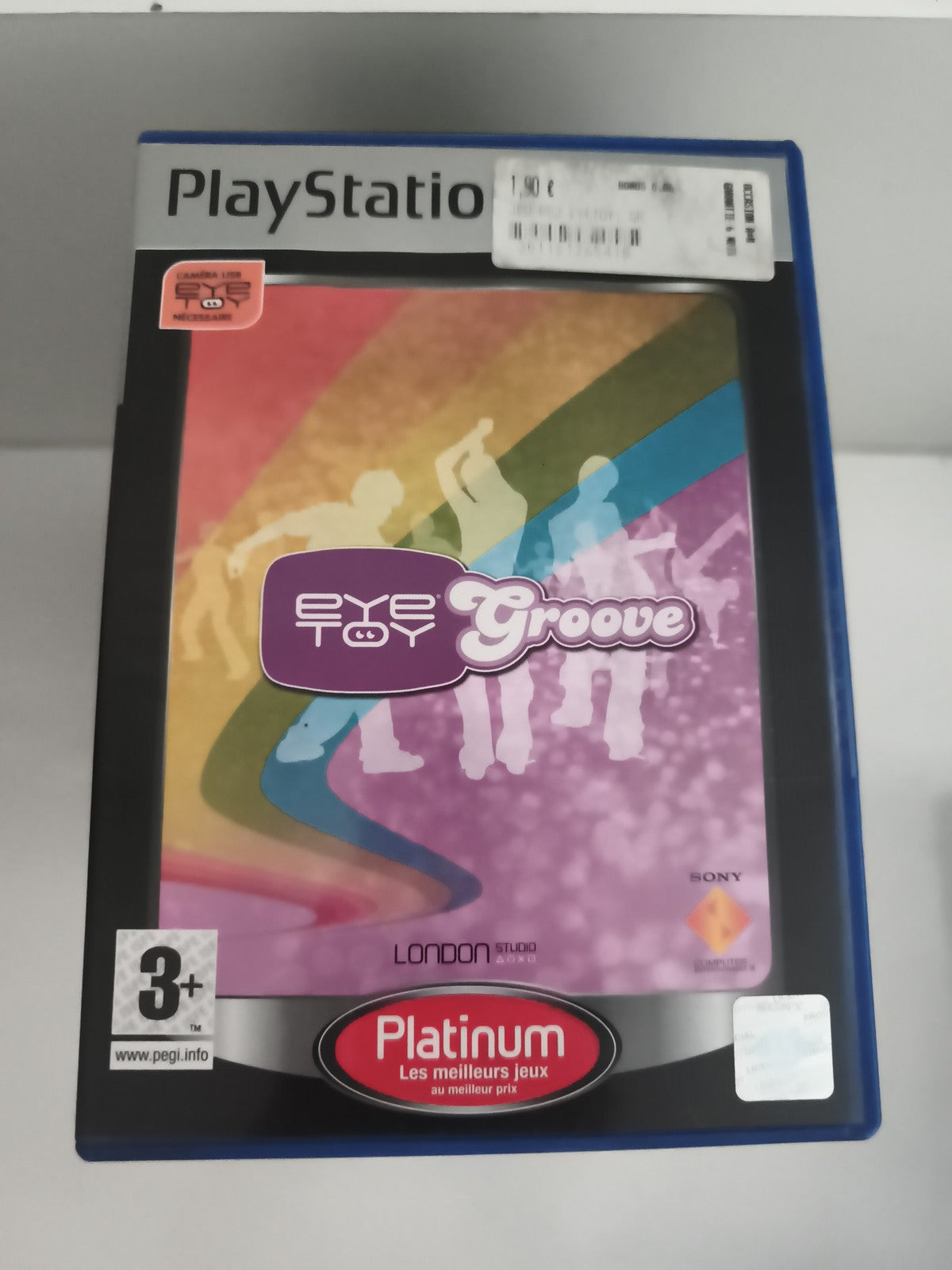 Jeu PlayStation EyeToy Groove Platinum Sony PS2 jeu vidéo musical
