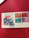 Enveloppe FDC Vietnam 1965 sports timbres oblitérés Saigon philatélie
