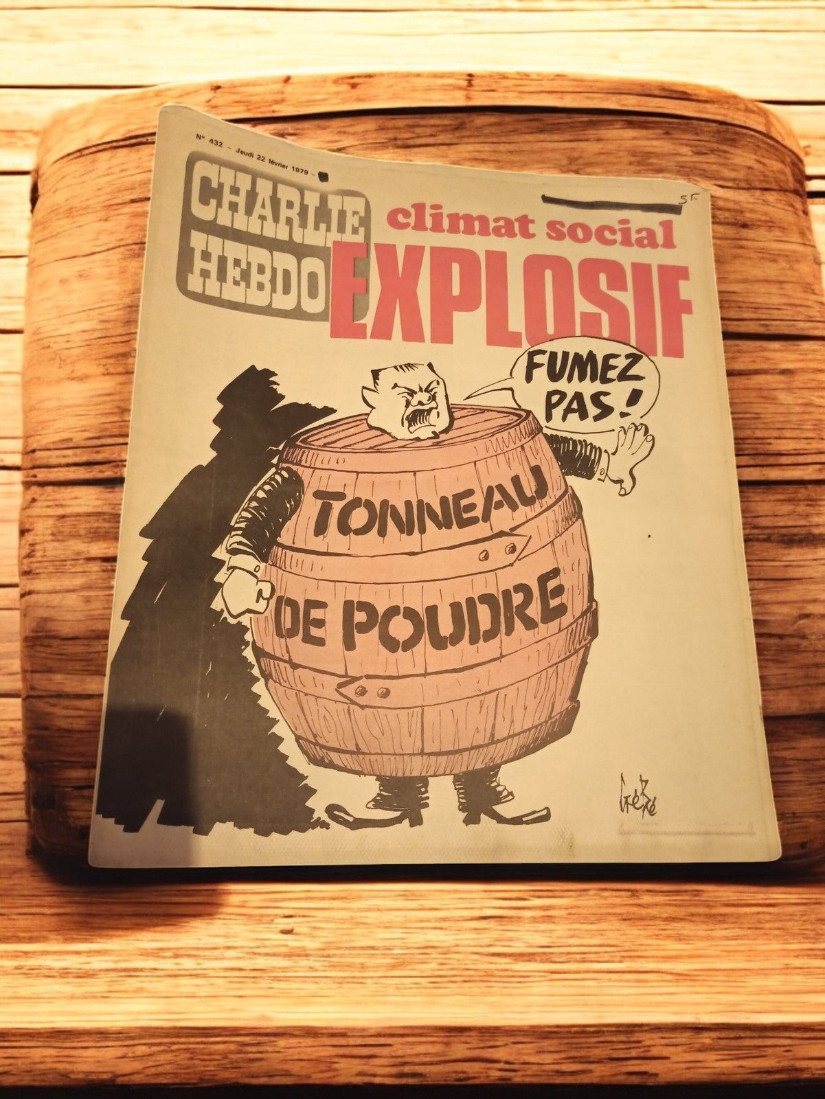 Magazine Charlie Hebdo n°432 1979 vintage satirique climat social explosif