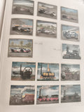 Timbres anciens Paraguay autos sport et locomotives vintage philatélie lot