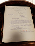 Lettre ancienne Compagnie de Navigation Paquet Marseille 1931 TP hydrauliques vi
