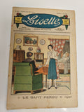 Ancien journal Lisette 1933, Journal des fillettes, couverture illustrée vintage