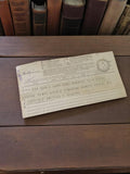 Télégramme ancien Paris Gare Nord – papier vintage rétro déco message