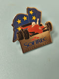 Vintage pin's SOFIREC Formule 1 auto course étoiles Europe collection