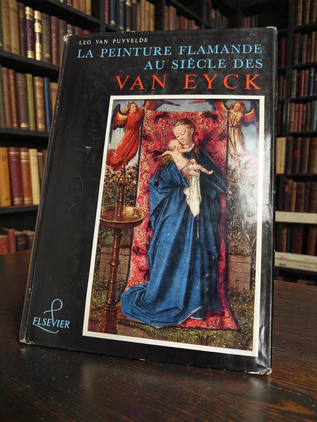 Livre ancien peinture flamande Van Eyck siècle grand format rare vintage art
