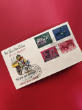 Enveloppe FDC Vietnam 1967 La vie populaire 4 timbres oblitérés Saigon