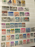 Lot de timbres Israël multicolores oblitérés, motifs variés (support non inclus)