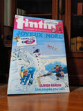 Magazine Tintin vintage Joyeux Noël ? Grand jeu Canal+ ? Olivier Rameau