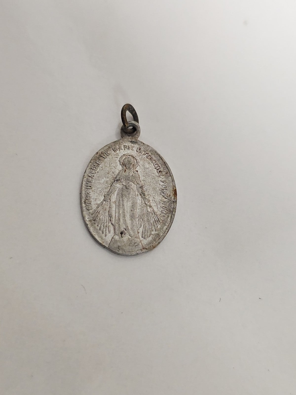 Old vintage religious medal small size sacred object retro collection