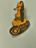 Pin's vintage Club 95 Photo kangourou surfeur, badge ancien collection