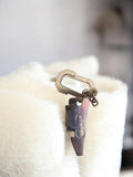 Vintage retro OLIDA old keyring, metal advertising accessory