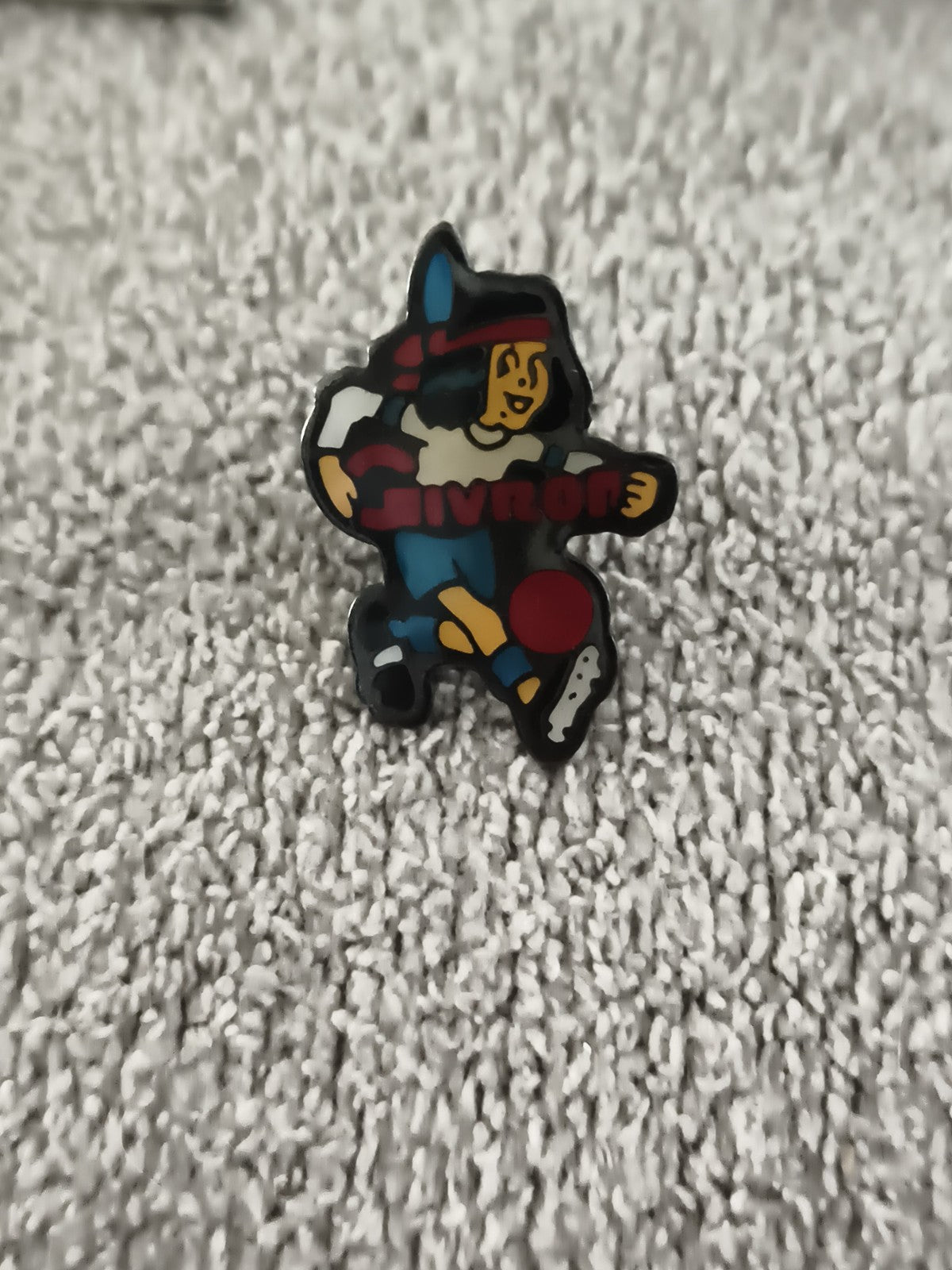 Pin's vintage JIVROF joueur de rugby émaillé, badge ancien années 90 (Ref 6)