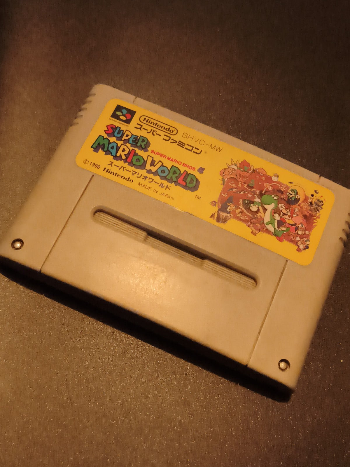 Cartouche Super Mario World Nintendo Super Famicom jeu original Japon