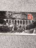 Carte postale Les Gorges du Loup viaduc LL timbre 10c philatélie