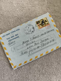 Lettre aérienne Vietnam France affranchie 1975 aérogramme philatélie
