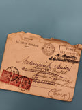Lettre ancienne Ministère Santé Publique 1939 timbres taxe 30c Paris Corse Phila
