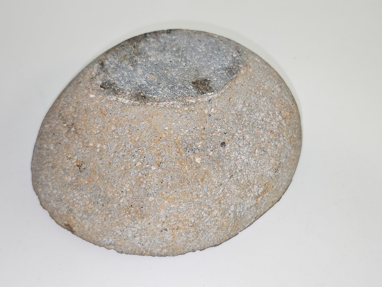 Coupe vide-poches vintage en pierre naturelle sculptée, mosaïque ancienne déco
