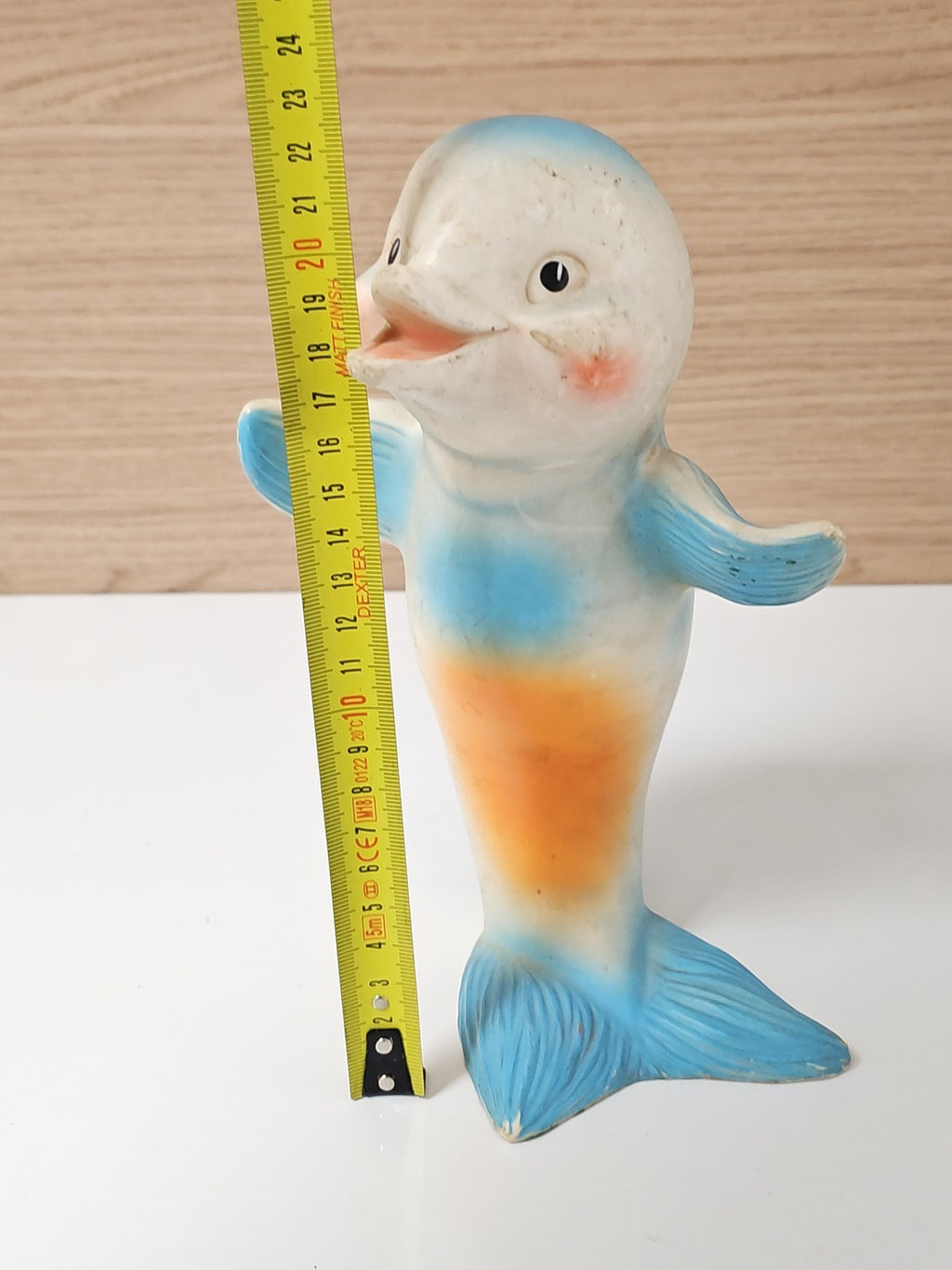 Vintage pouet pouet Delacoste poisson dauphin ancien jouet France rétro collecti