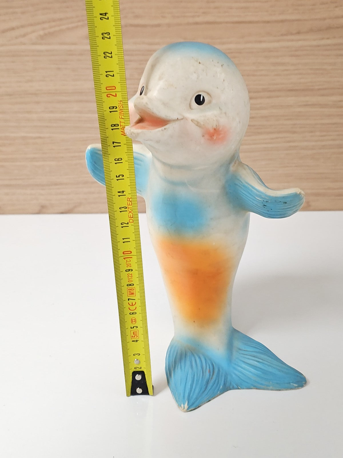 Vintage pouet pouet Delacoste poisson dauphin ancien jouet France rétro collecti