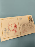 Enveloppe premier jour d?émission FDC J.A. Gabriel 1698-1782 timbre Paris