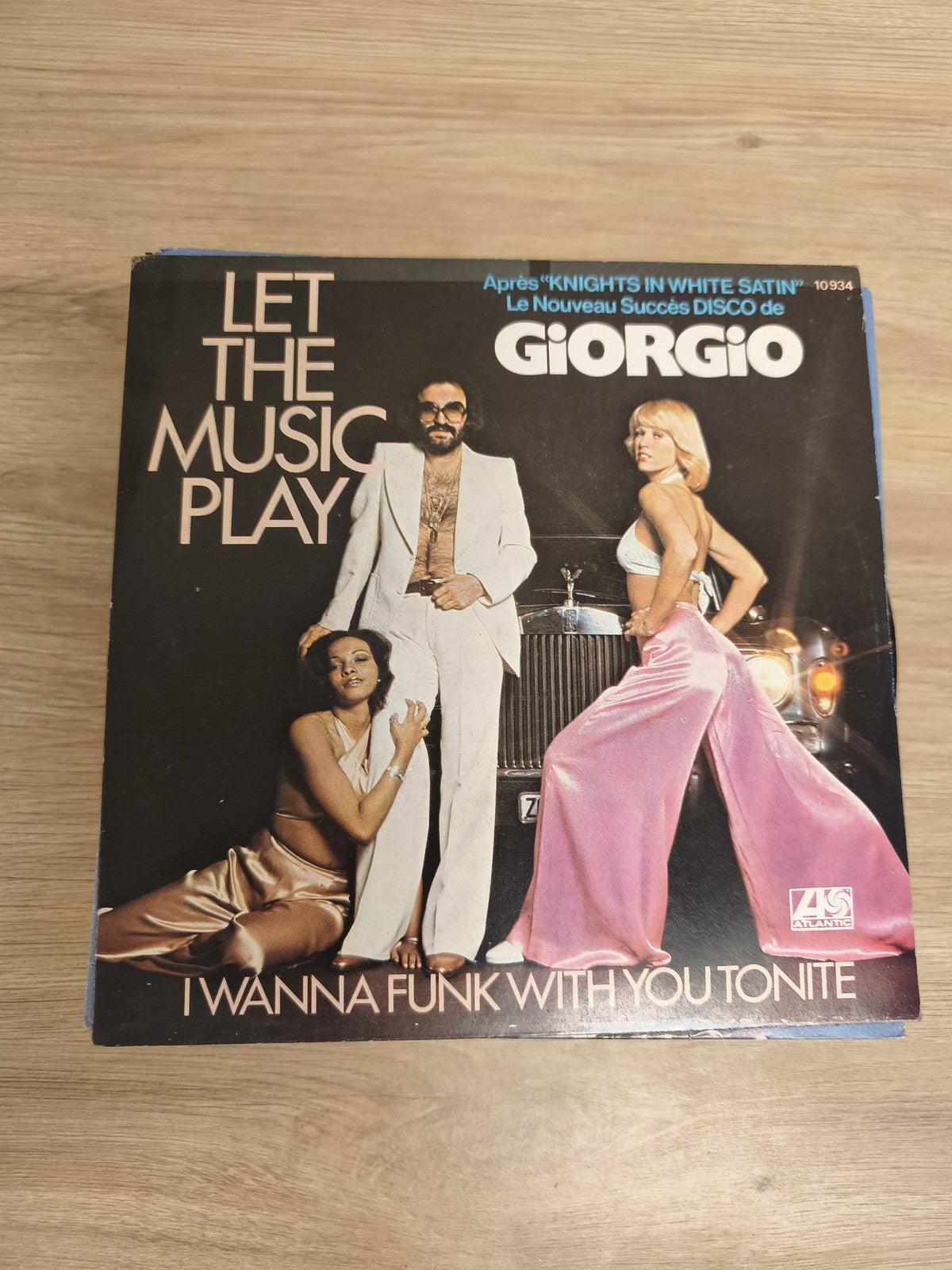 Vinyle 45 tours Giorgio Let The Music Play / I Wanna Funk With You Tonite pochet