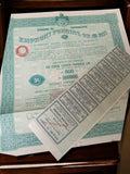 Action au porteur Emprunt Funding Or 5% 1933 Yougoslavie vintage ancien