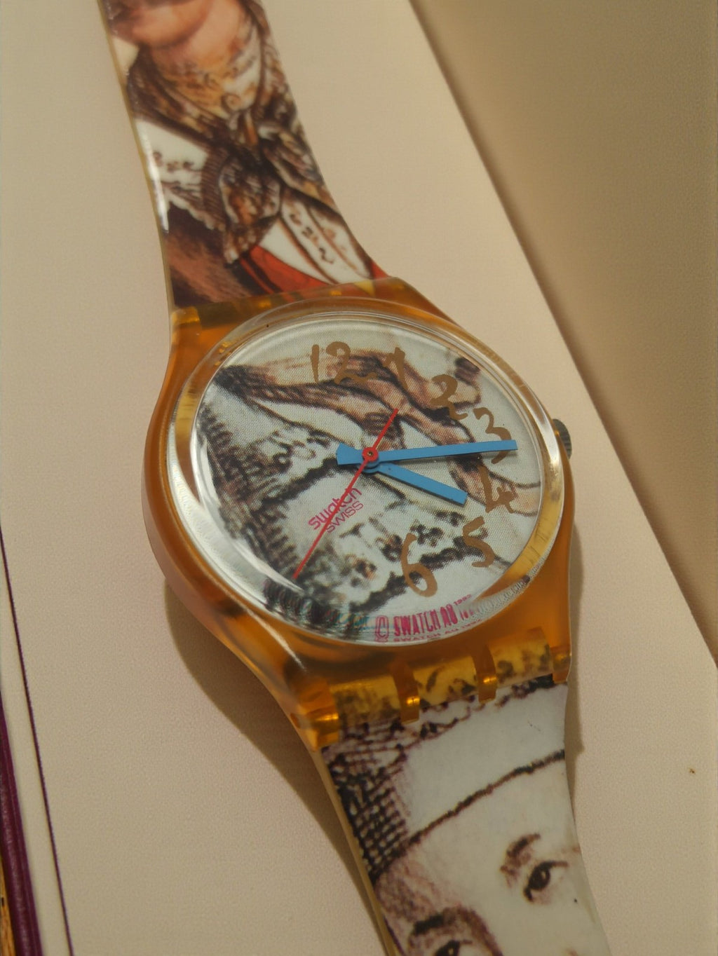 Montre Swatch rétro GP105 Mascarade 1993 ancienne édition collector vintage