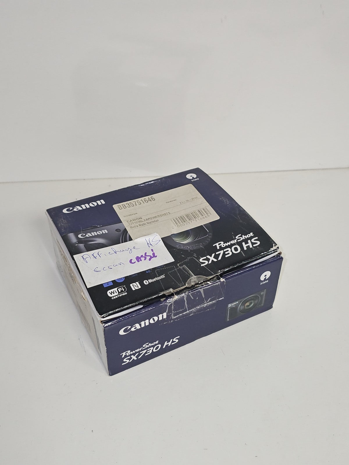 Boîte d'origine vide pour Canon PowerShot SX730 HS emballage appareil photo Cano