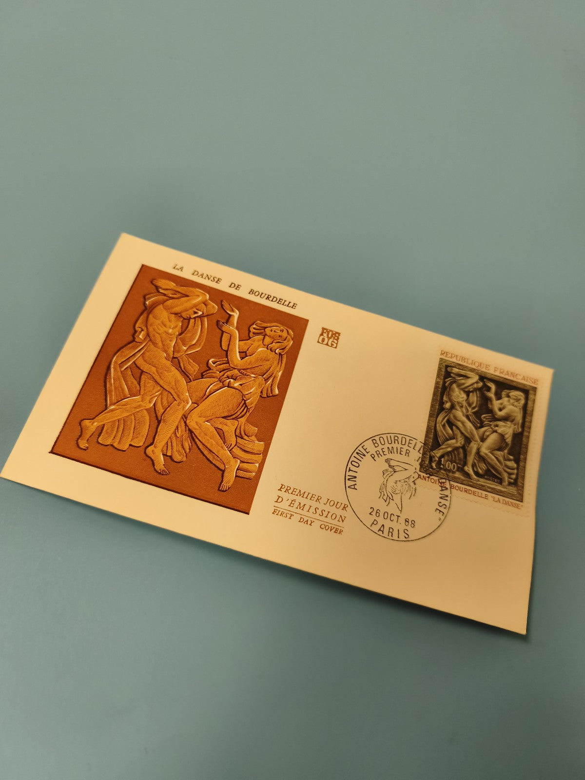 Enveloppe premier jour d?émission FDC La Danse de Bourdelle timbre Paris