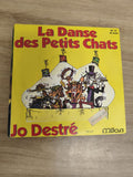 Vinyle 45 tours Jo Destré La Danse des Petits Chats pochette jaune illustrée