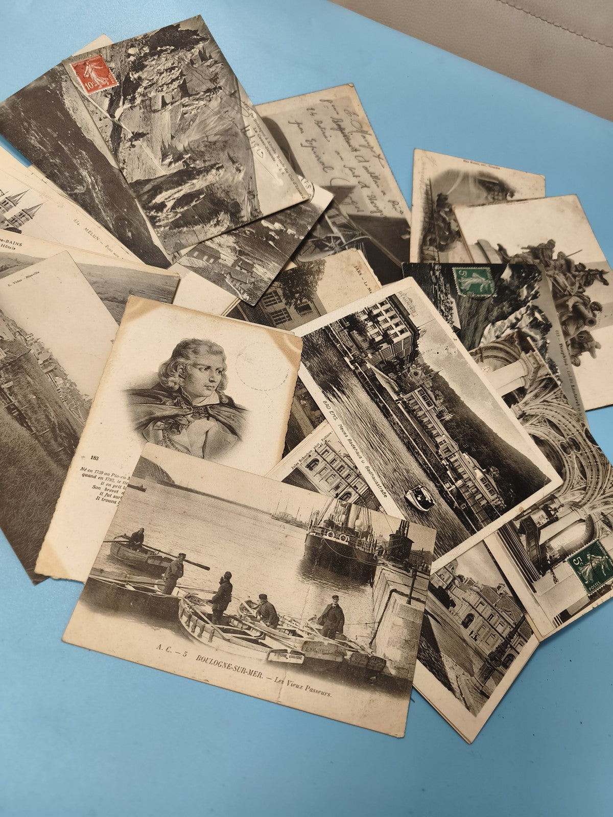 Lot cartes postales anciennes CPA divers lieux France vintage collection