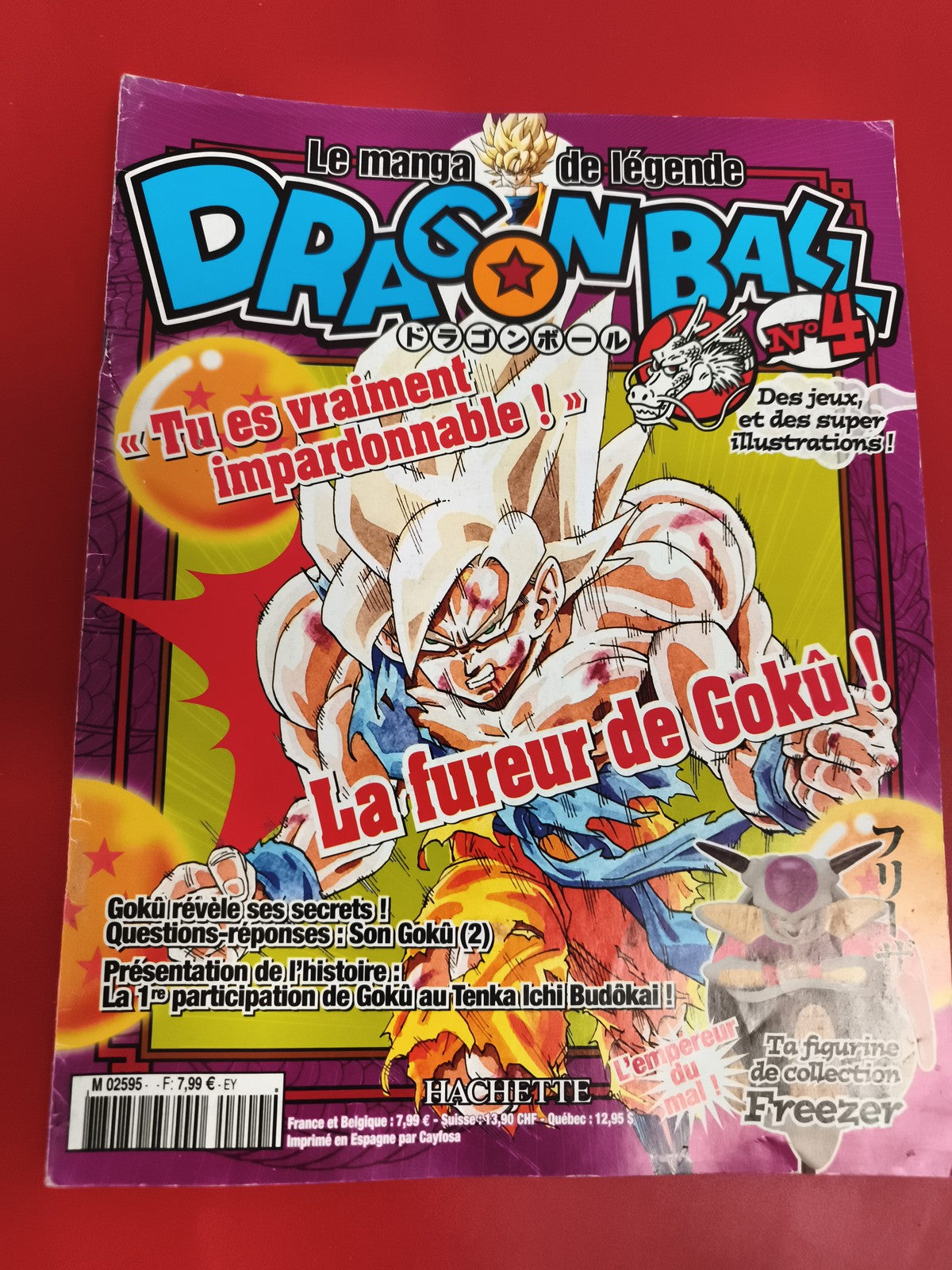 Magazine Dragon Ball n°4 vintage Hachette manga France Goku Freezer
