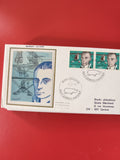 Enveloppe philatélie Zurich-Le Cap premier jour timbres Helvetia portrait