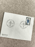 Lettre premier jour Lyon 1968 Journée du Timbre timbre 0,25 bleu philatélie