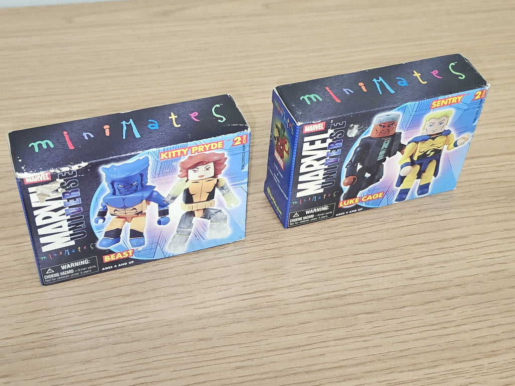 Figurines miniMates X-Men set 13 Cyclope Emma Frost Kitty Pryde Beast Marvel lot