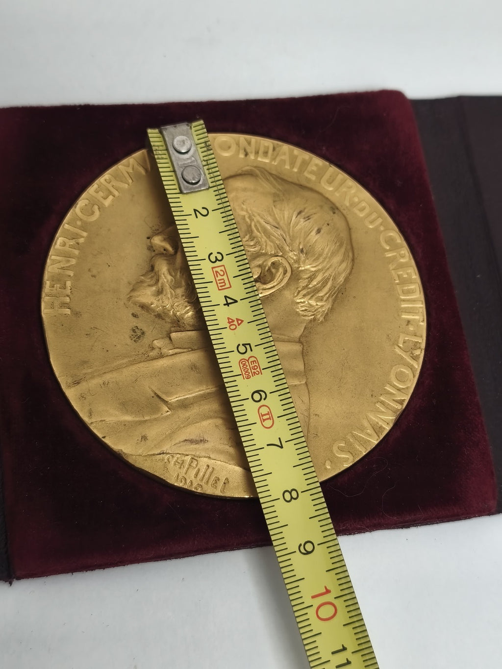 Médaille bronze Henri Germain Crédit Lyonnais fondateur signée Pillet