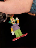 Porte-clés vintage Krusty Les Simpson figurine rétro rare ancien keychain