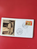Enveloppe philatélie oblitérée Suisse, timbre 40, illustration four à pain