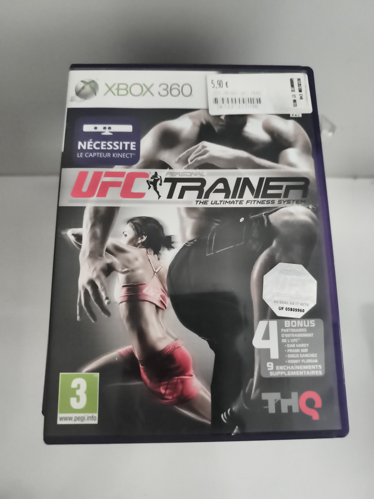 Jeu Xbox 360 UFC Personal Trainer THQ Kinect fitness sport