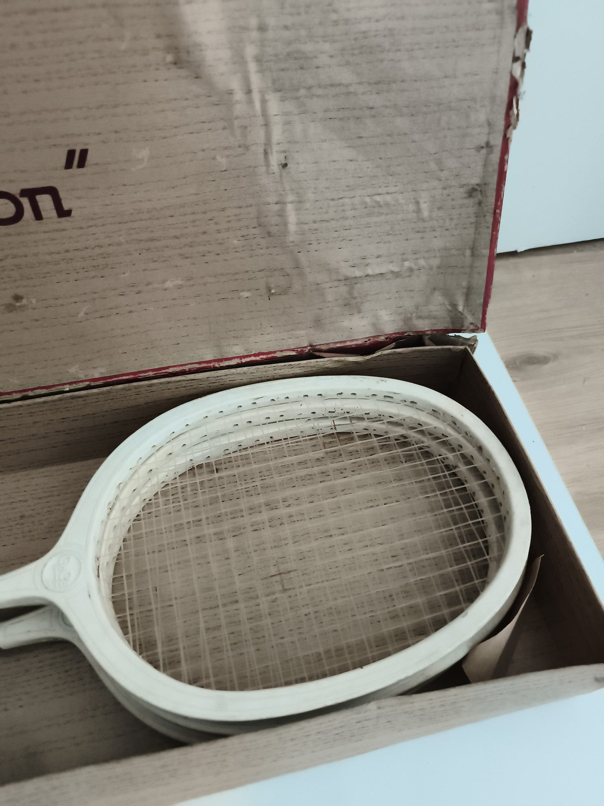 Jeu de raquettes badminton vintage Gégé avec boîte d’origine ancien jouet