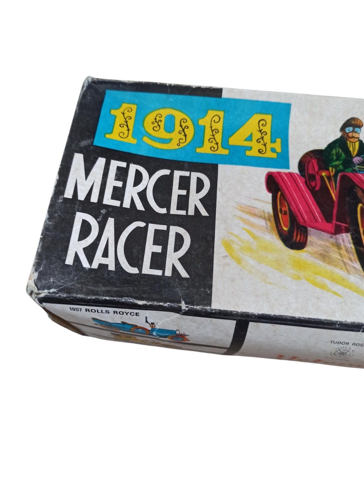 Voiture miniature Mercer Racer 1914 en boîte, série Veteran, vintage ancien