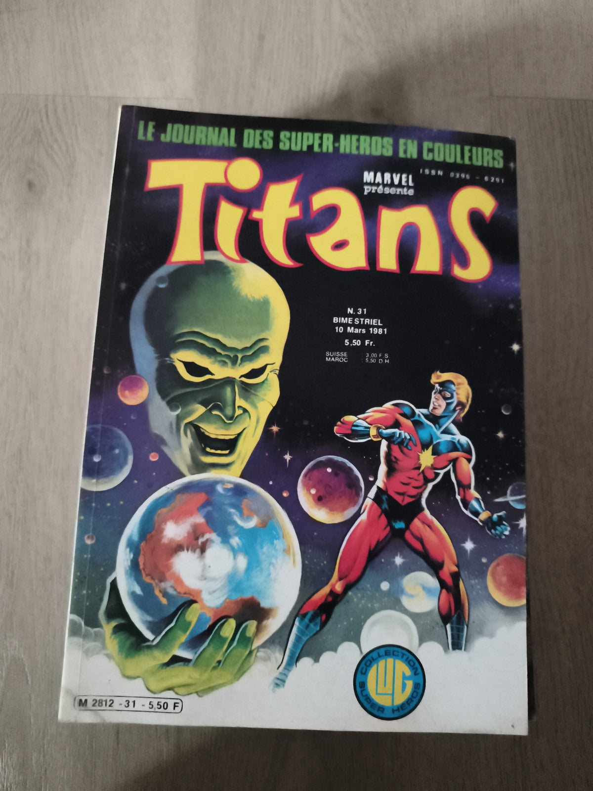 Comic vintage Titans n°31 1981 Marvel Lug super-héros ancien BD France