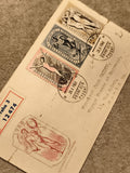Lettre affranchie Tchécoslovaquie 1960 Spartakiada timbres sportifs illustrés