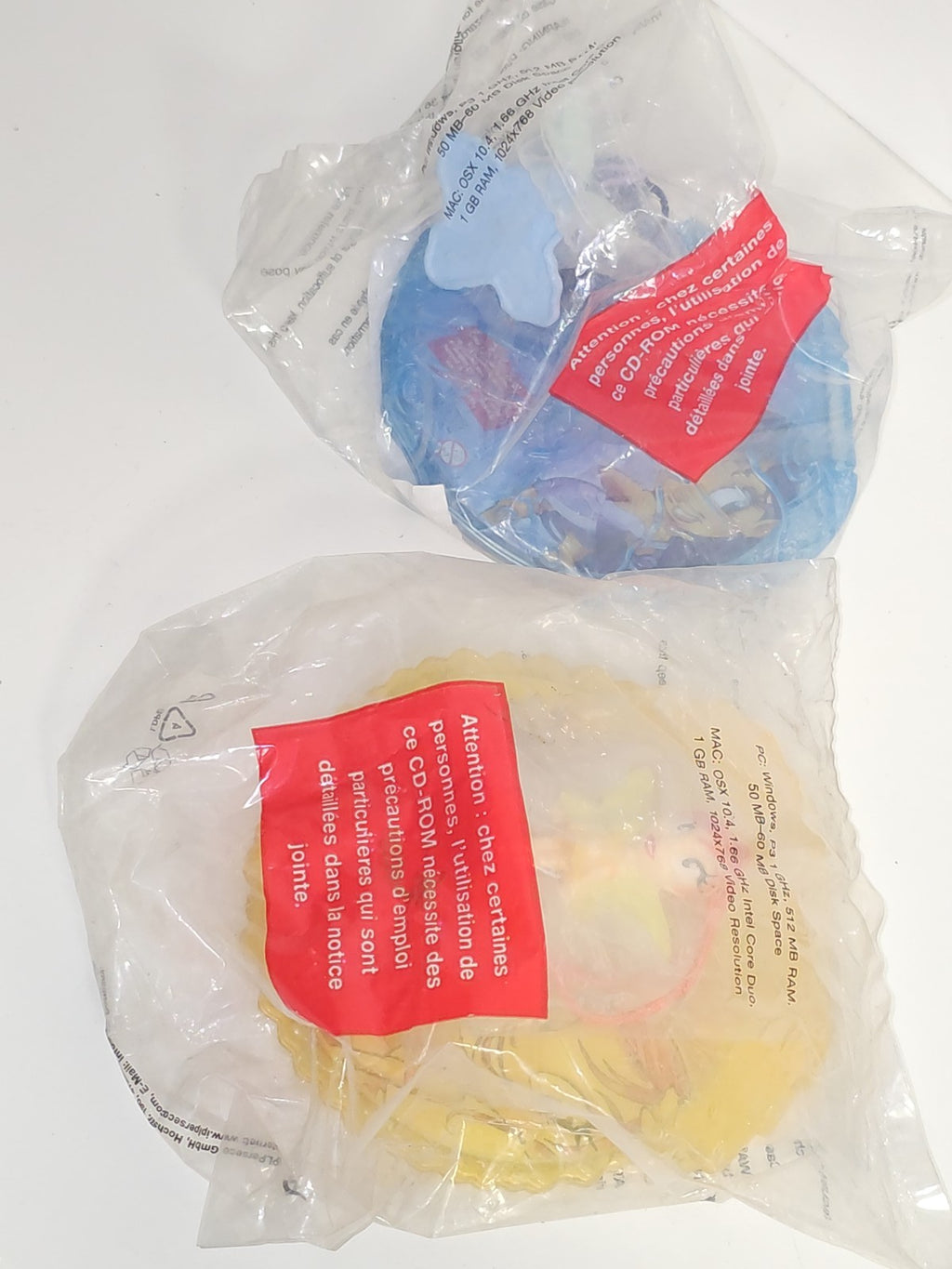 Lot 2 figurines jouets McDonald's Wynx neufs emballés fast food jouet enfant