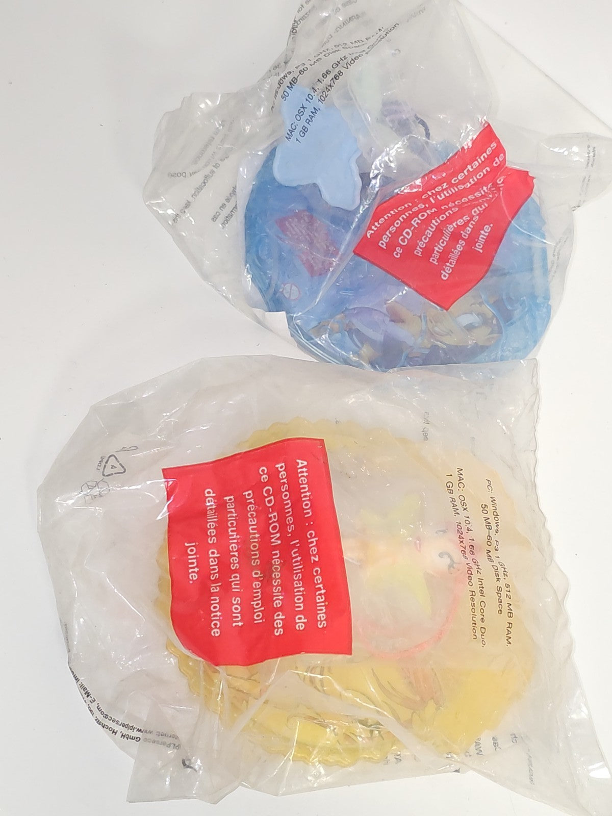 Lot 2 figurines jouets McDonald's Wynx neufs emballés fast food jouet enfant