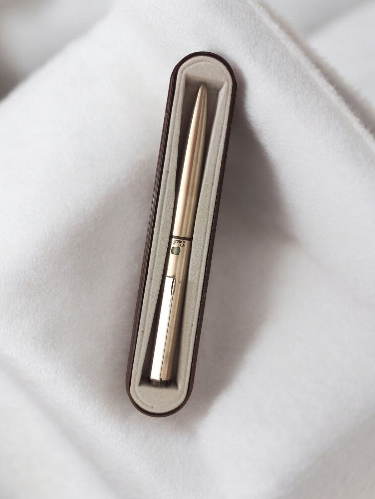 Stylo Penalli vintage doré en boîte, stylo plume ancien rétro, occasion