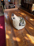 Figurine oiseau céramique mexicaine vintage peinte main folk art 1980